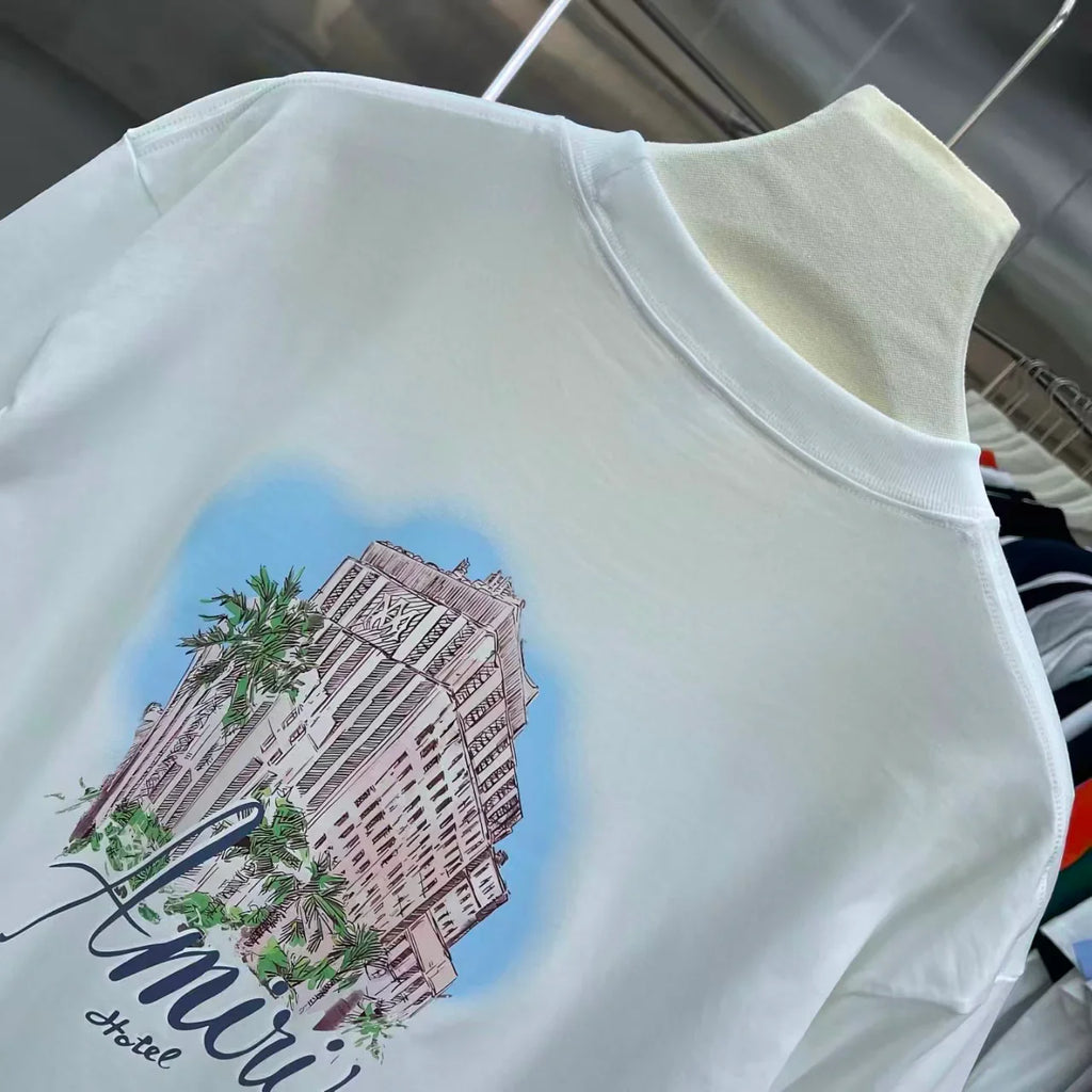 Printed short sleeved T-shirt