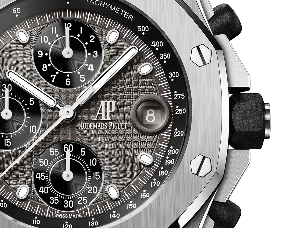 Grey OFFs - White Steel - Quartz- 43mm