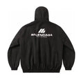 Letter printed jacket hooded jacket
