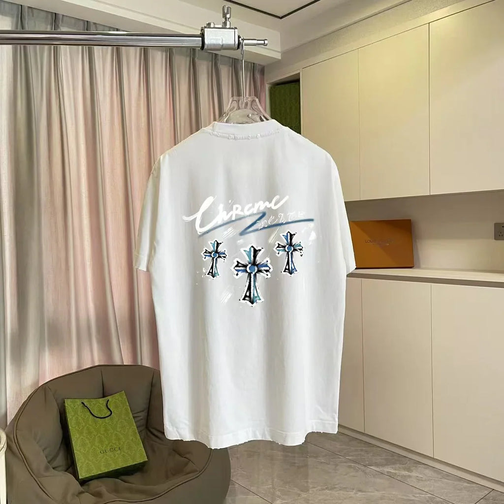 Printed short sleeved t-shirt