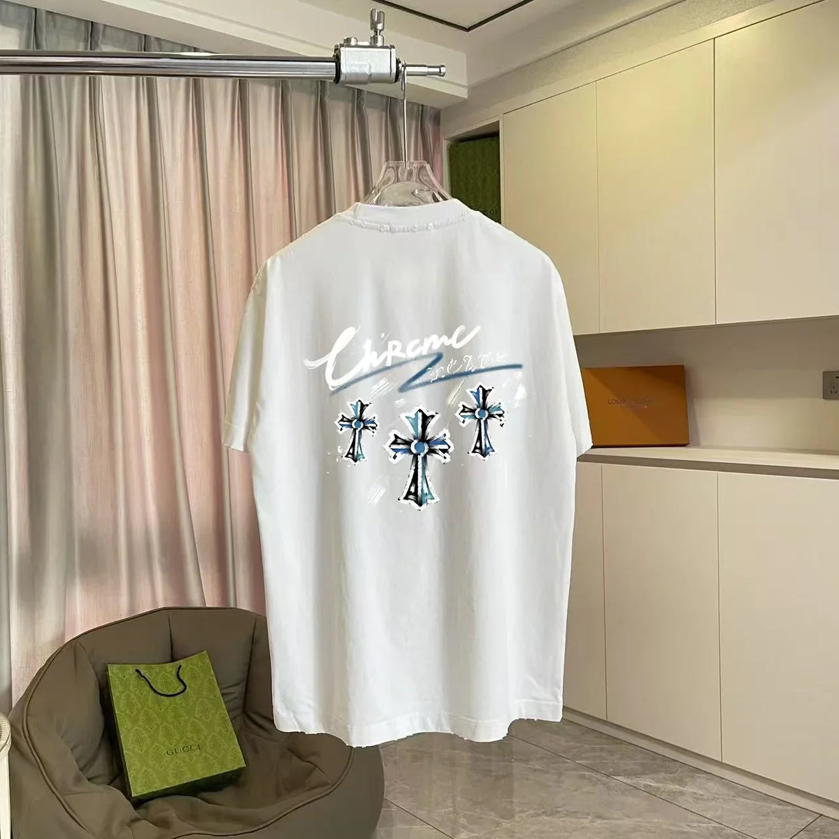 Printed short sleeved t-shirt