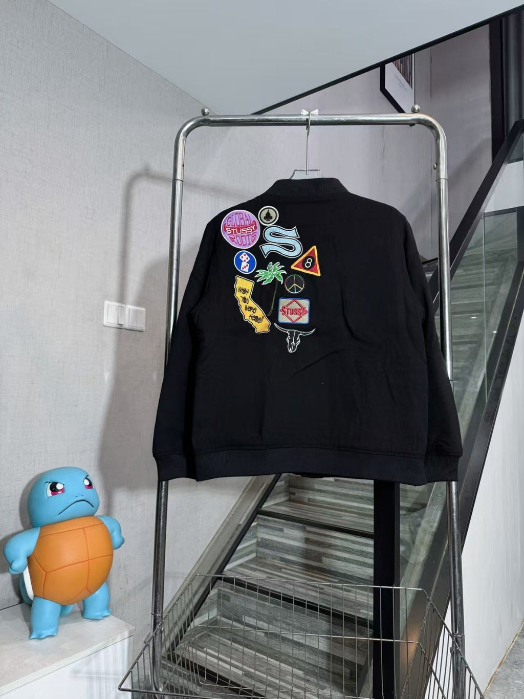Embroidered baseball cotton jacket