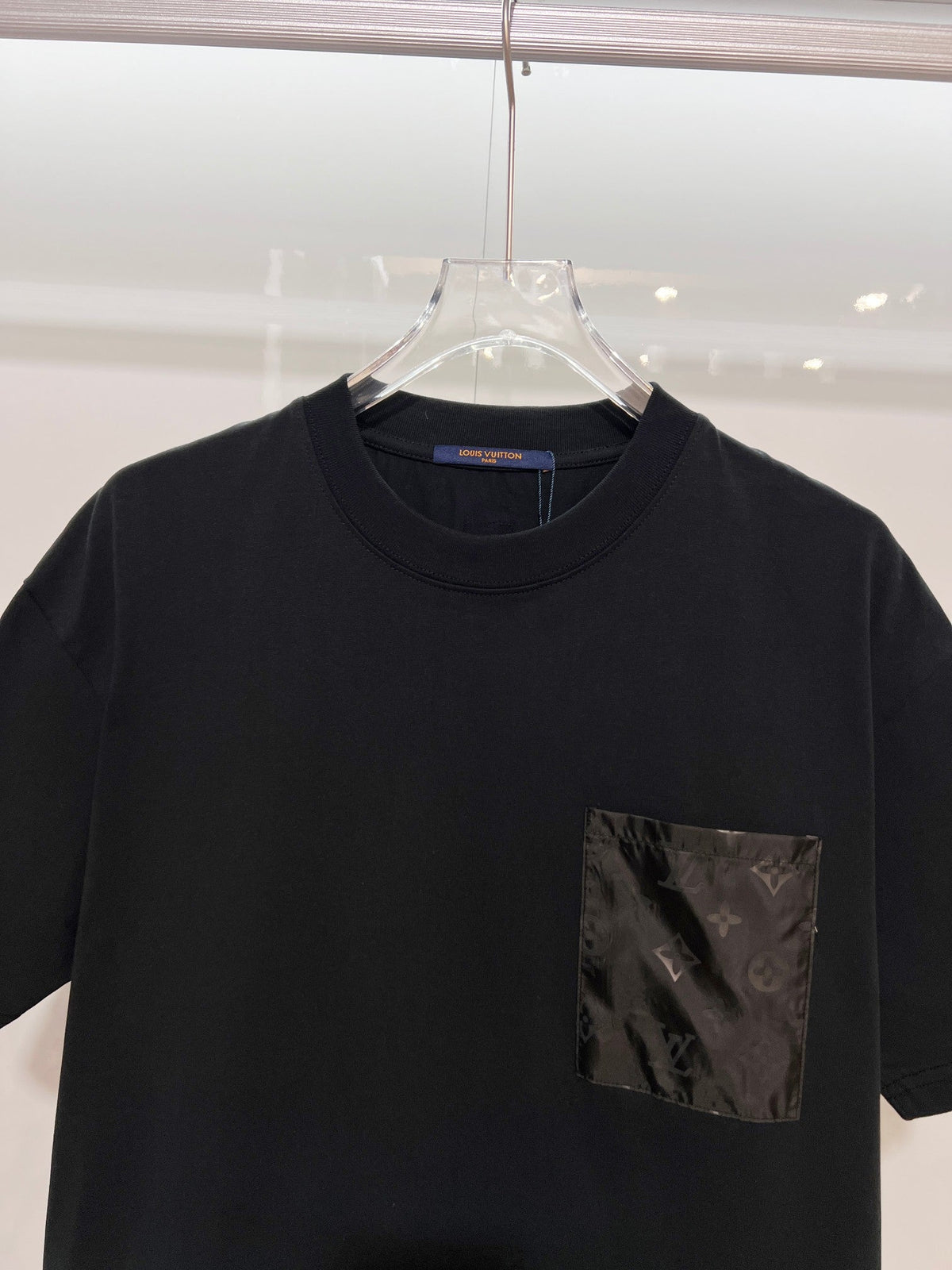 New woven floral pocket short sleeved shirt