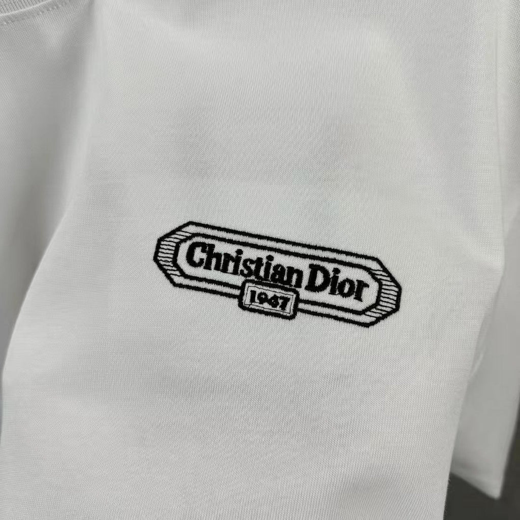 New letter simple embroidered T-shirt