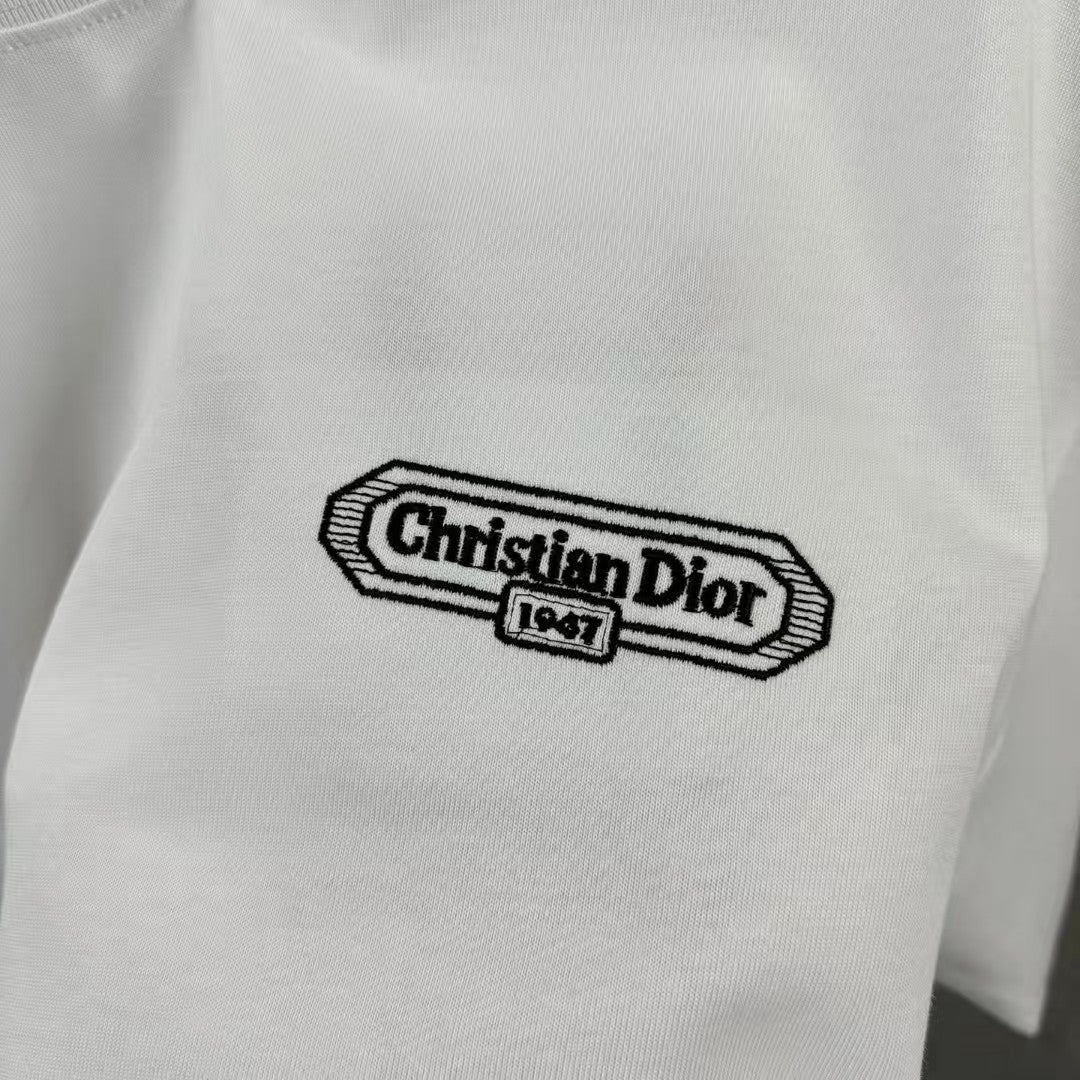 New letter simple embroidered T-shirt