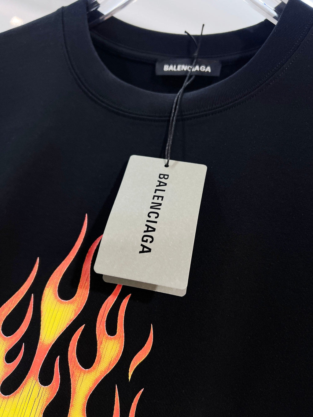 New Flame Pattern Letter T-shirt