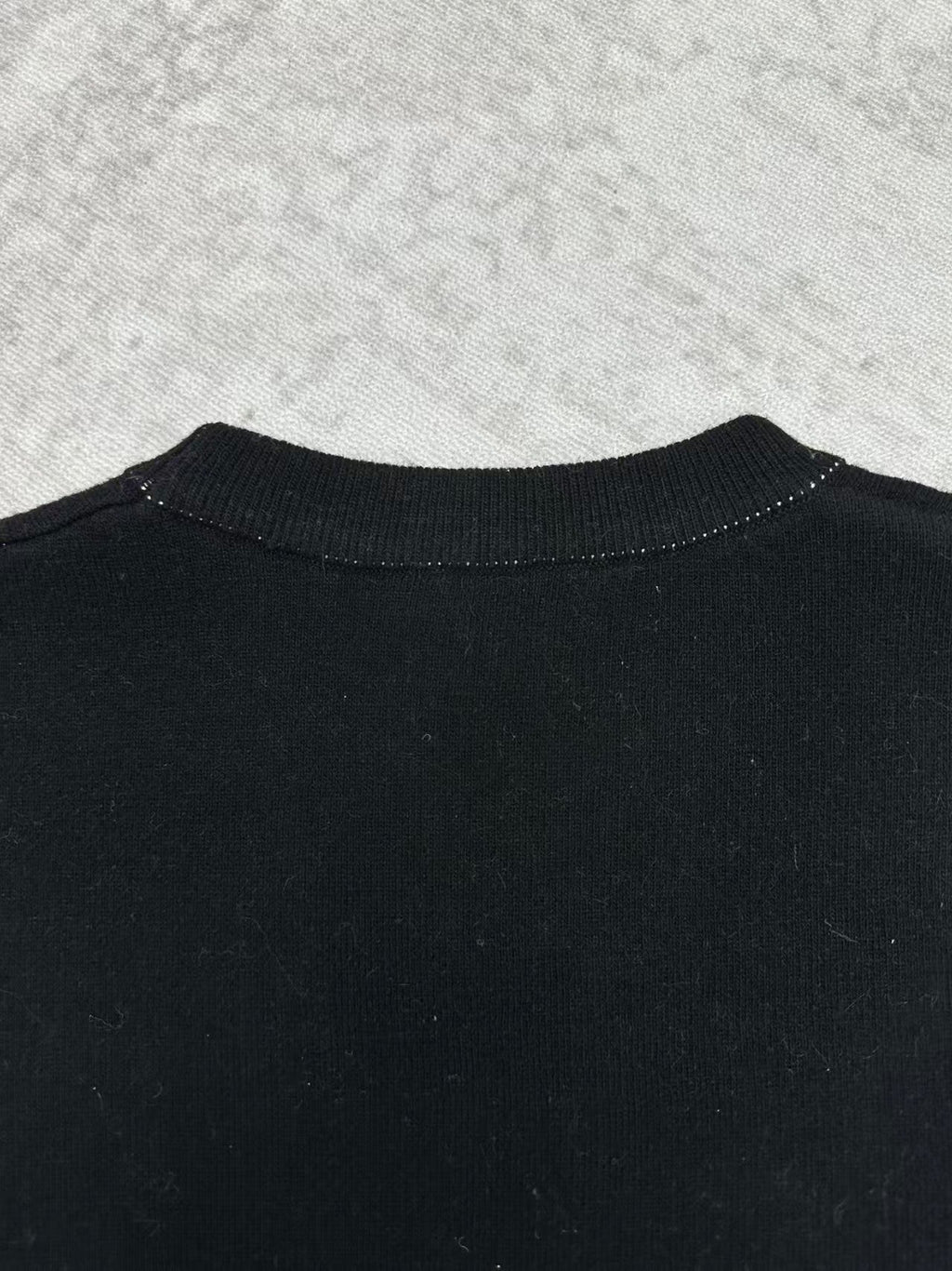 Embroidered jacquard sweater