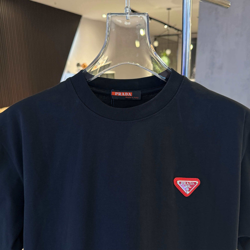 26ss new embroidery craft logo letter short sleeved shirt