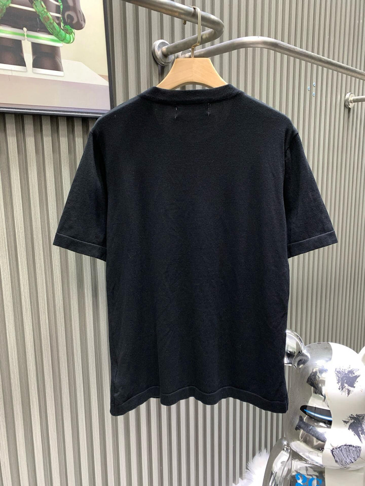Colorful Diamond Floral Knit T Shirt