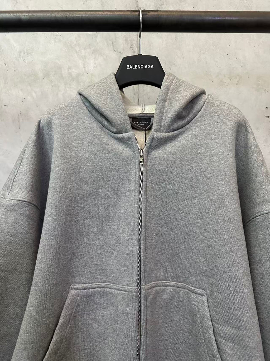 New double ring embroidered hooded jacket