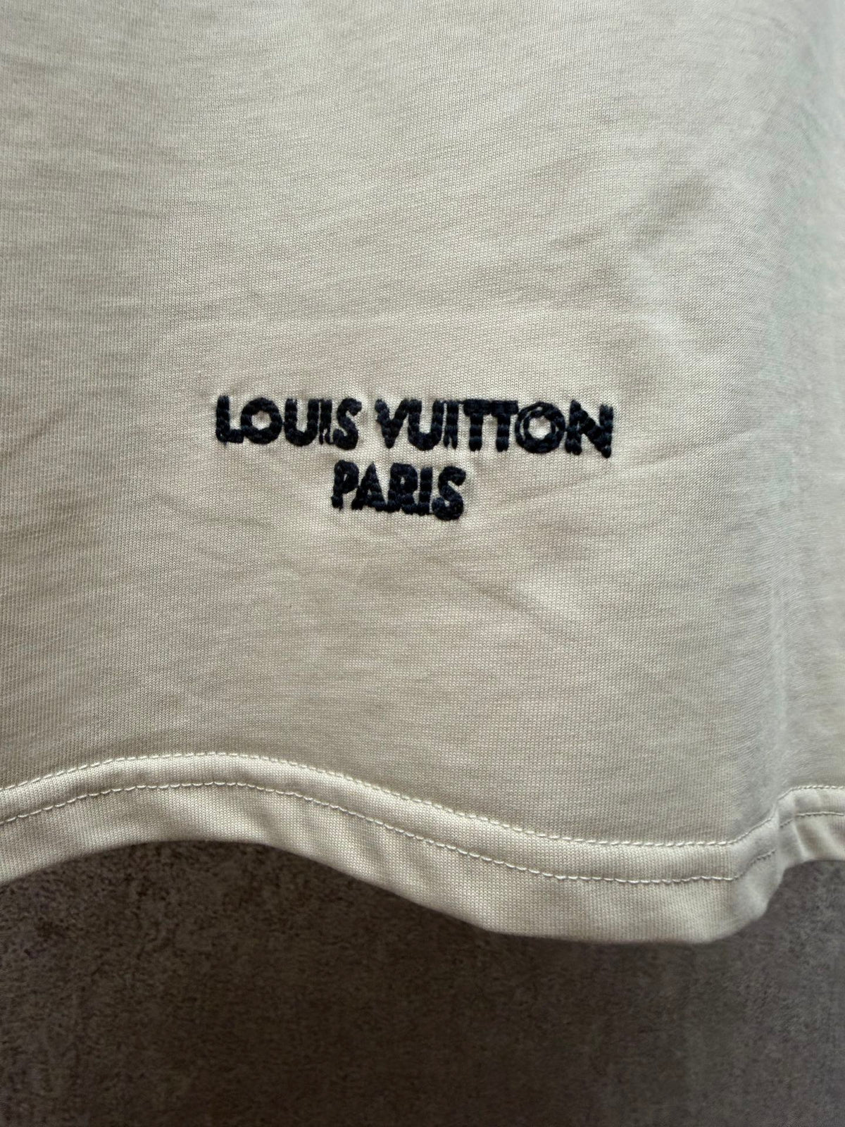 Vintage letter printed round neck short sleeved T-shirt