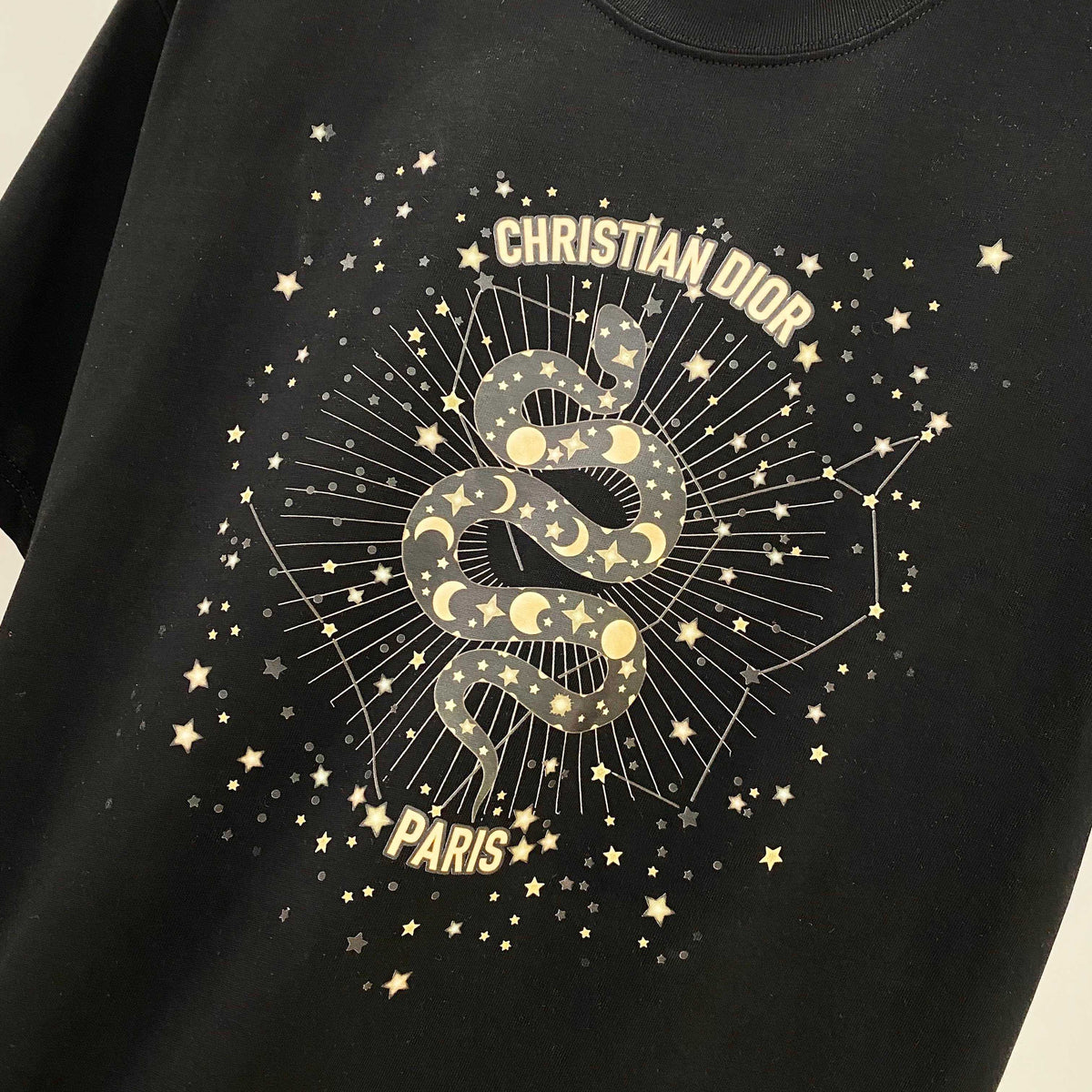 Chest sticker printed logo round neck short sleeved T-shirt 10