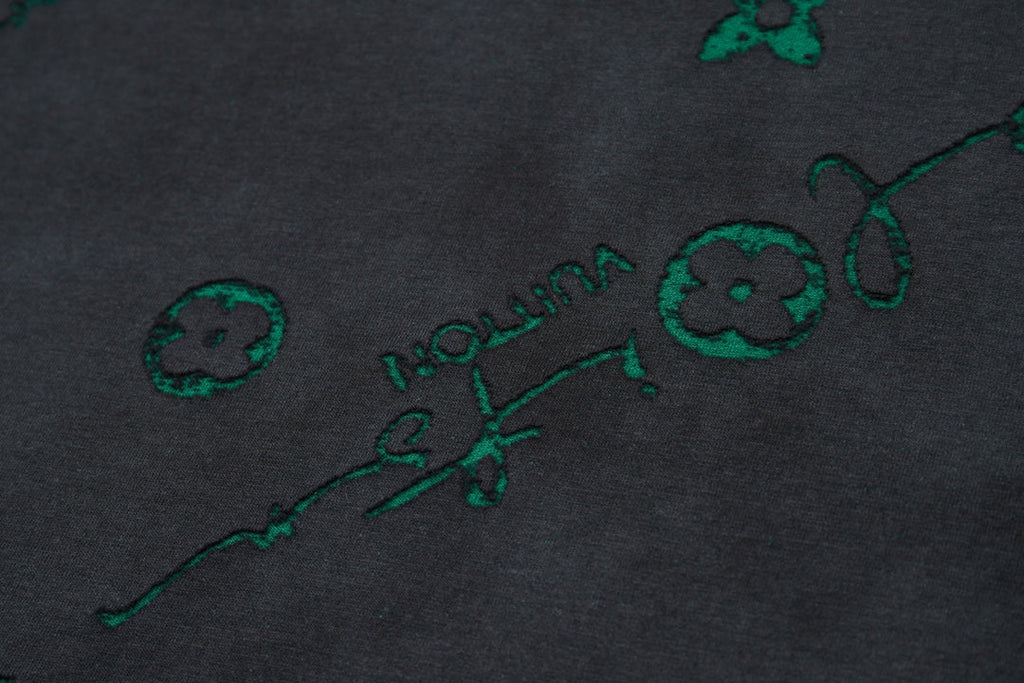 Classic logo burned jacquard short sleeved shirt