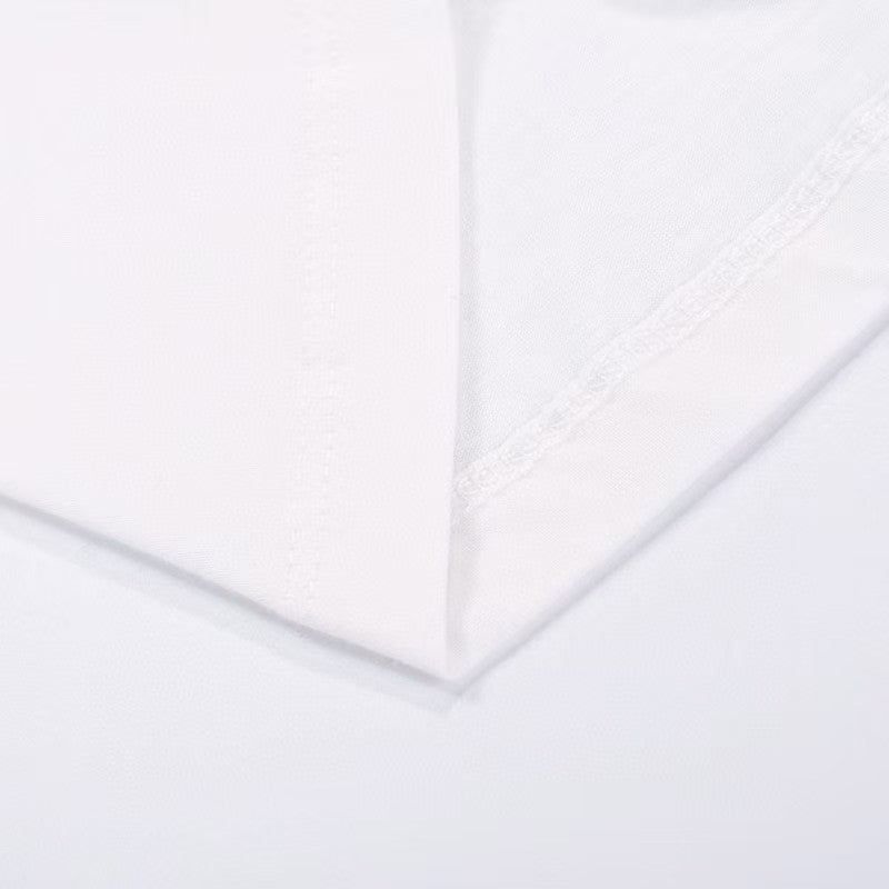 Early spring printed letter short sleeved shirt