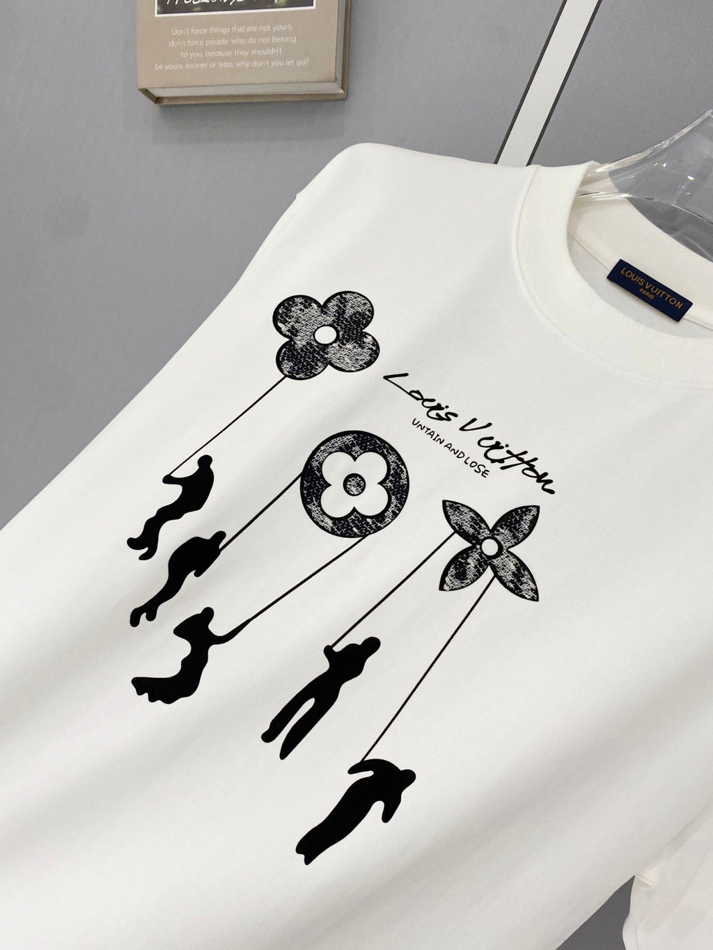 Classic letter printed pure cotton T-shirt -014