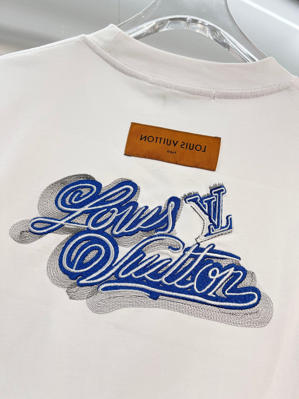 Heavy Industry Layered Embroidered Letter T-shirt