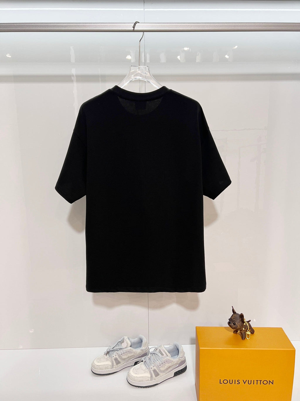 Classic plaid embroidered letter short sleeved t-shirt