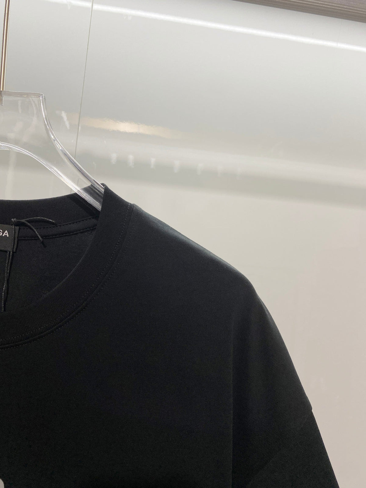 Double B 3D offset printed letter round neck T-shirt