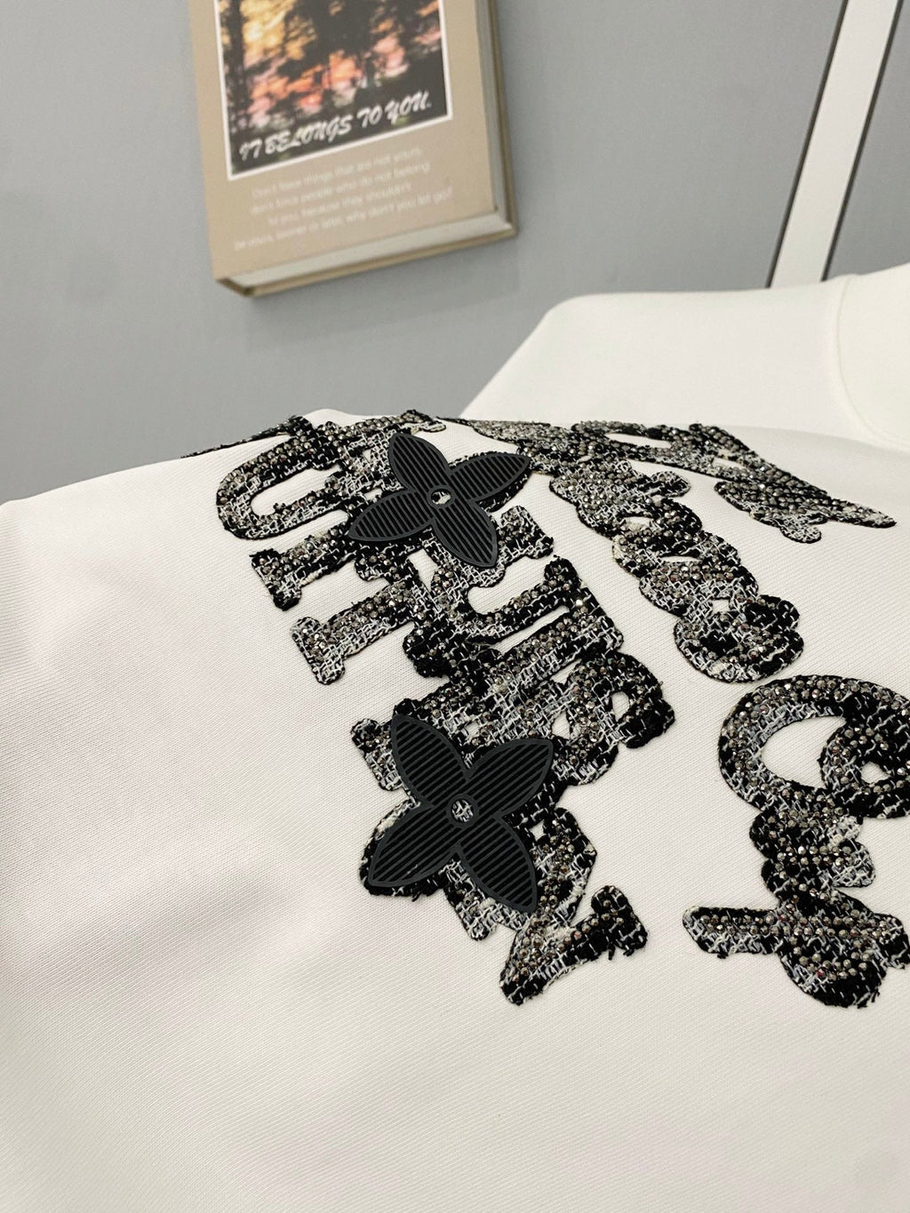 Classic letter printed pure cotton T-shirt -014