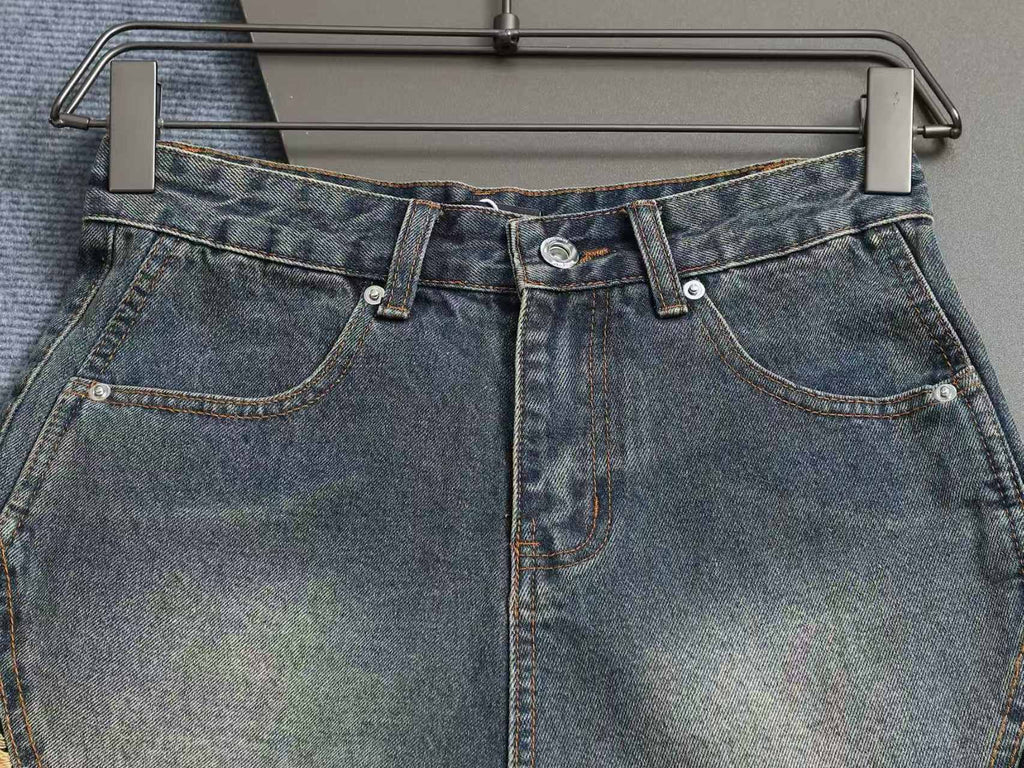 New denim shorts