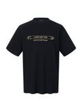 Beaded gold embroidered T-shirt