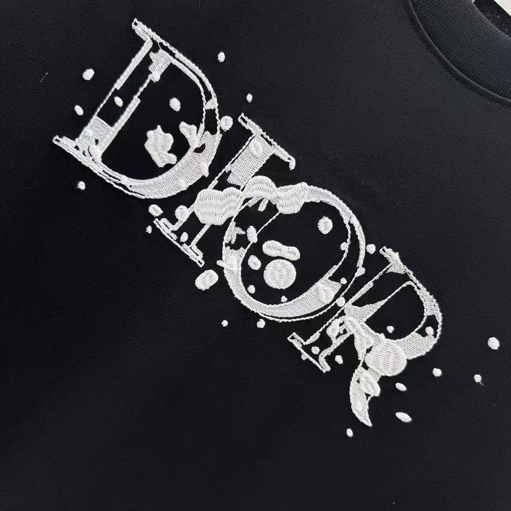 Letter embroidered t-shirt