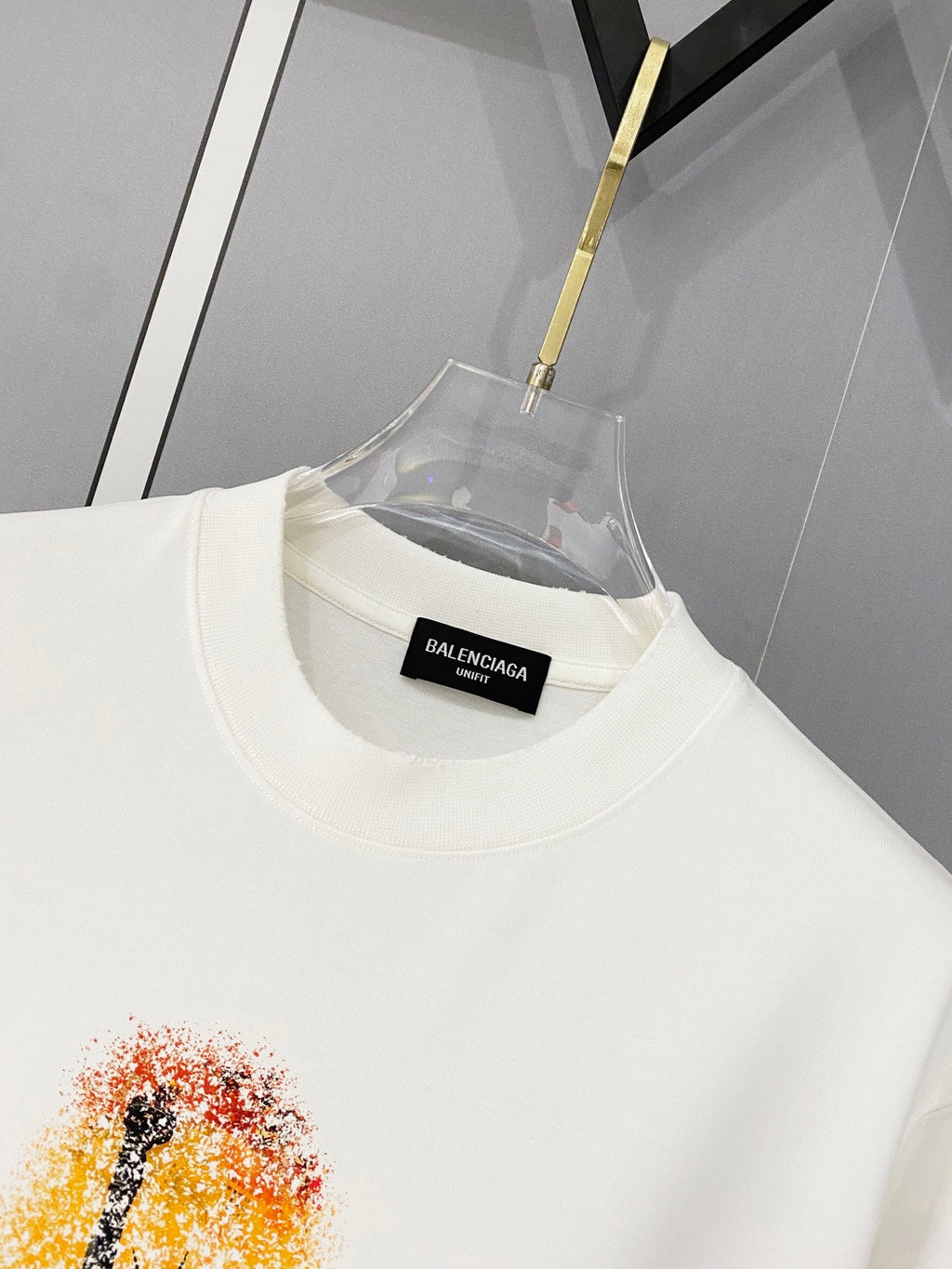 Classic letter printed pure cotton T-shirt -012