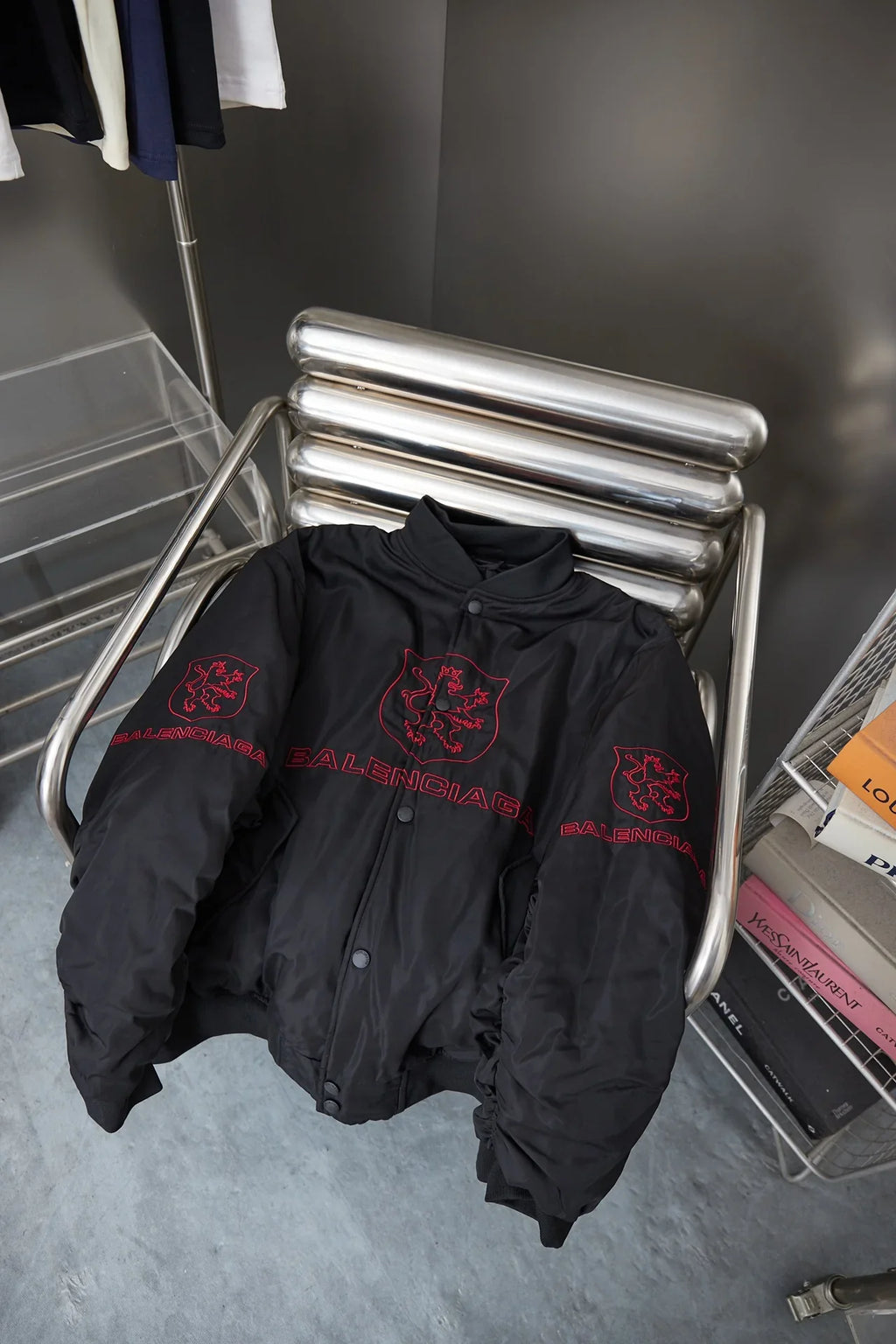 Embroidered baseball flying cotton jacket