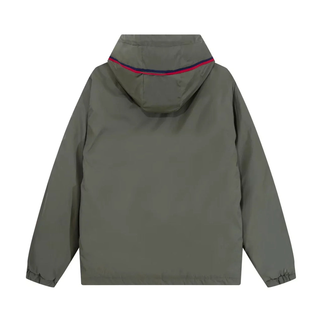 New ribbon splicing hooded jacket