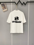 Classic letter printed pure cotton T-shirt -015