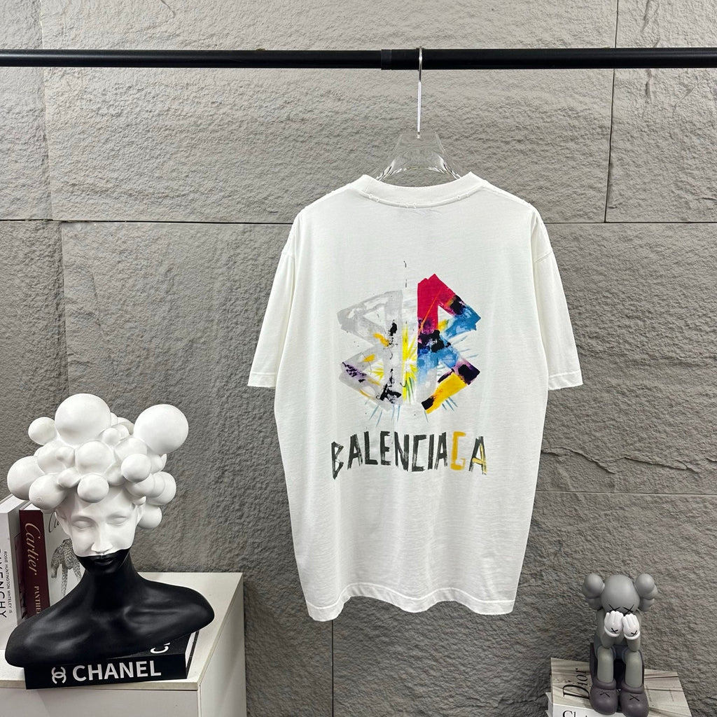 Hot stamping+hot drilling process pure cotton fabric short sleeved T-shirt for both men and women