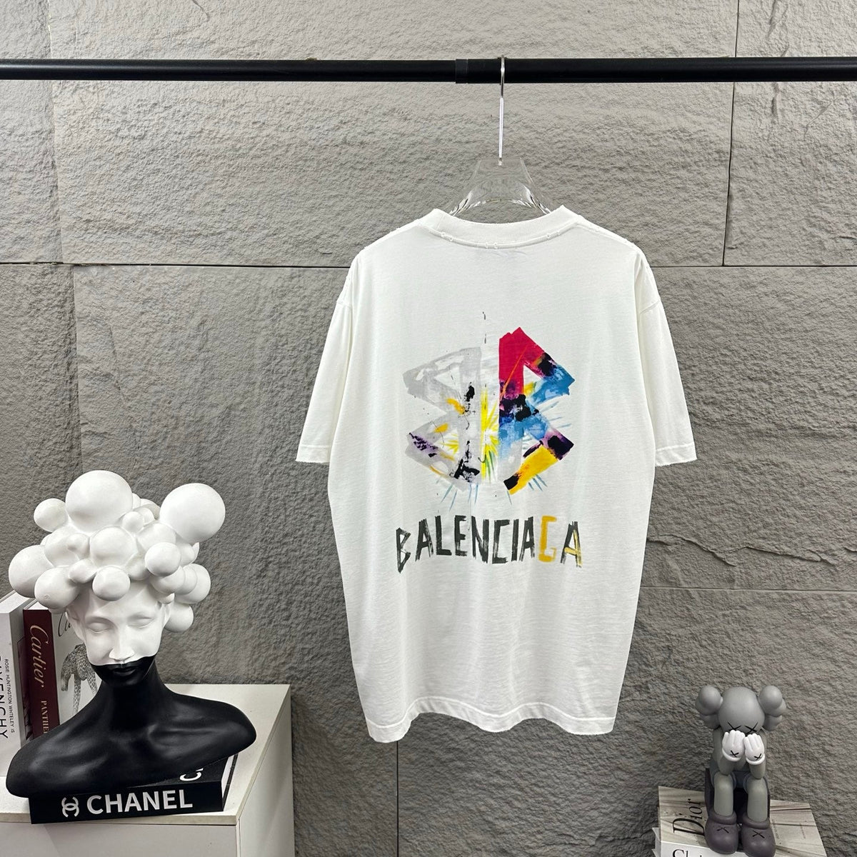 Hot stamping+hot drilling process pure cotton fabric short sleeved T-shirt for both men and women