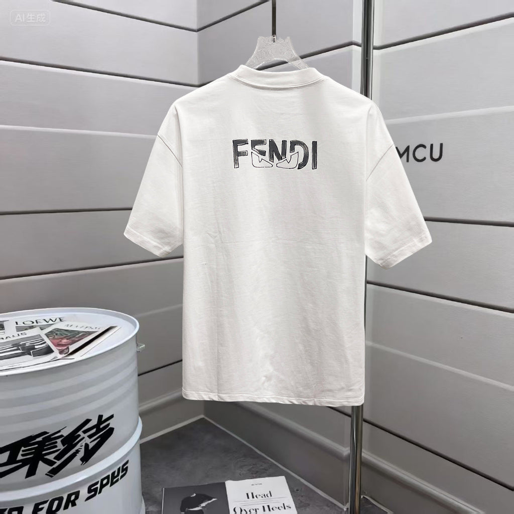 Loose hand drawn T-shirt -2
