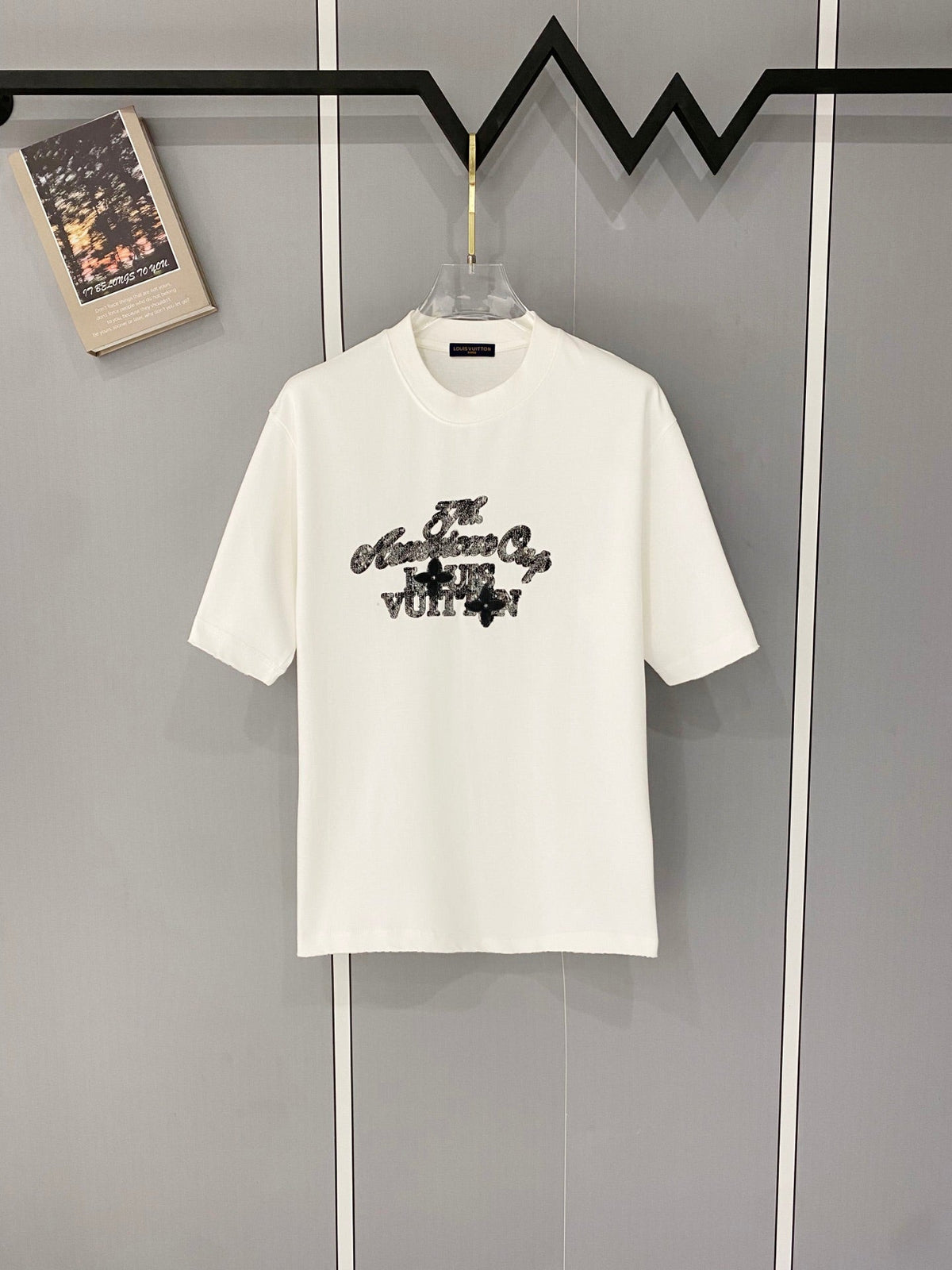 Classic letter printed pure cotton T-shirt -014
