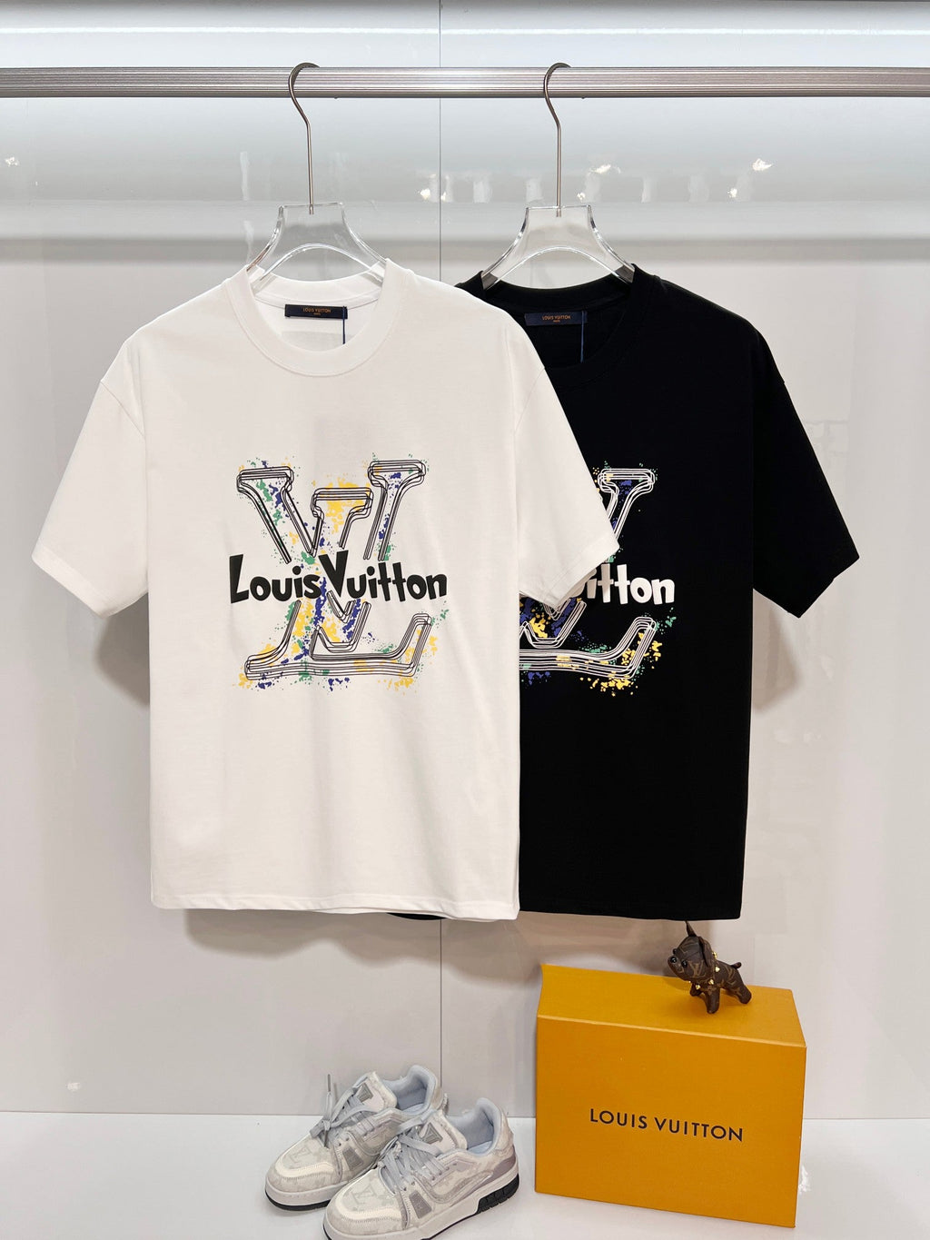 New painted letter short sleeved shirt