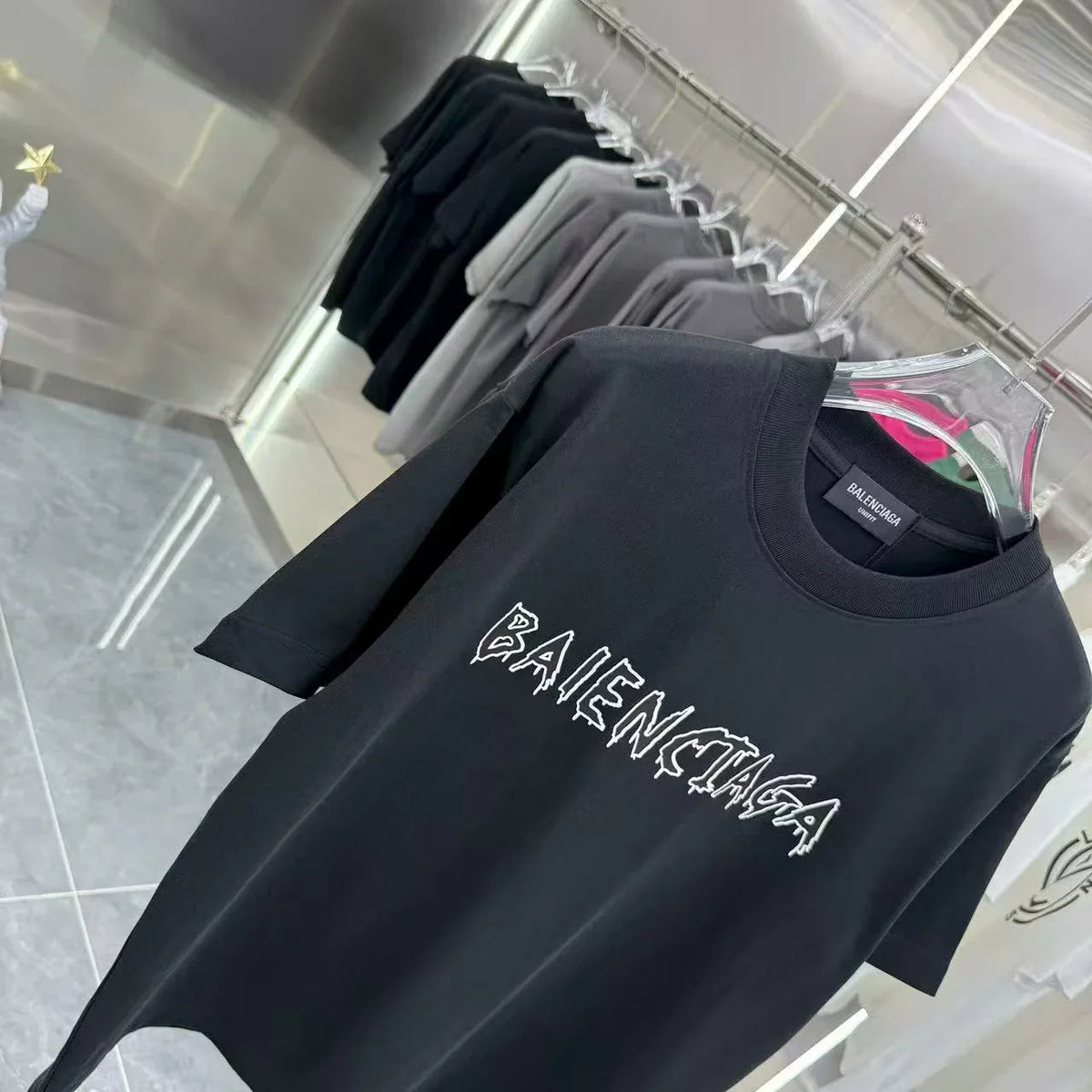 New flocking short sleeved T-shirt