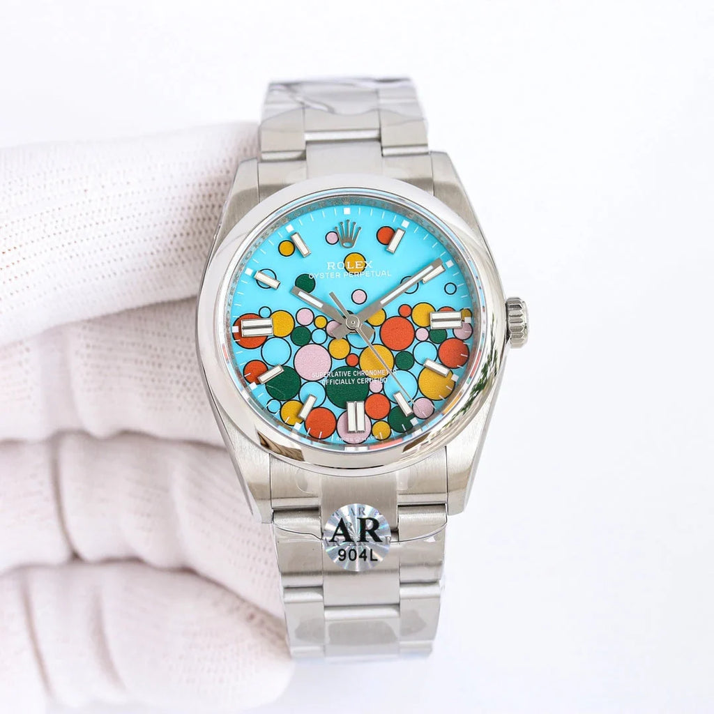 Candy Color - Silver 904L Steel - Automatic - 41mm/36mm