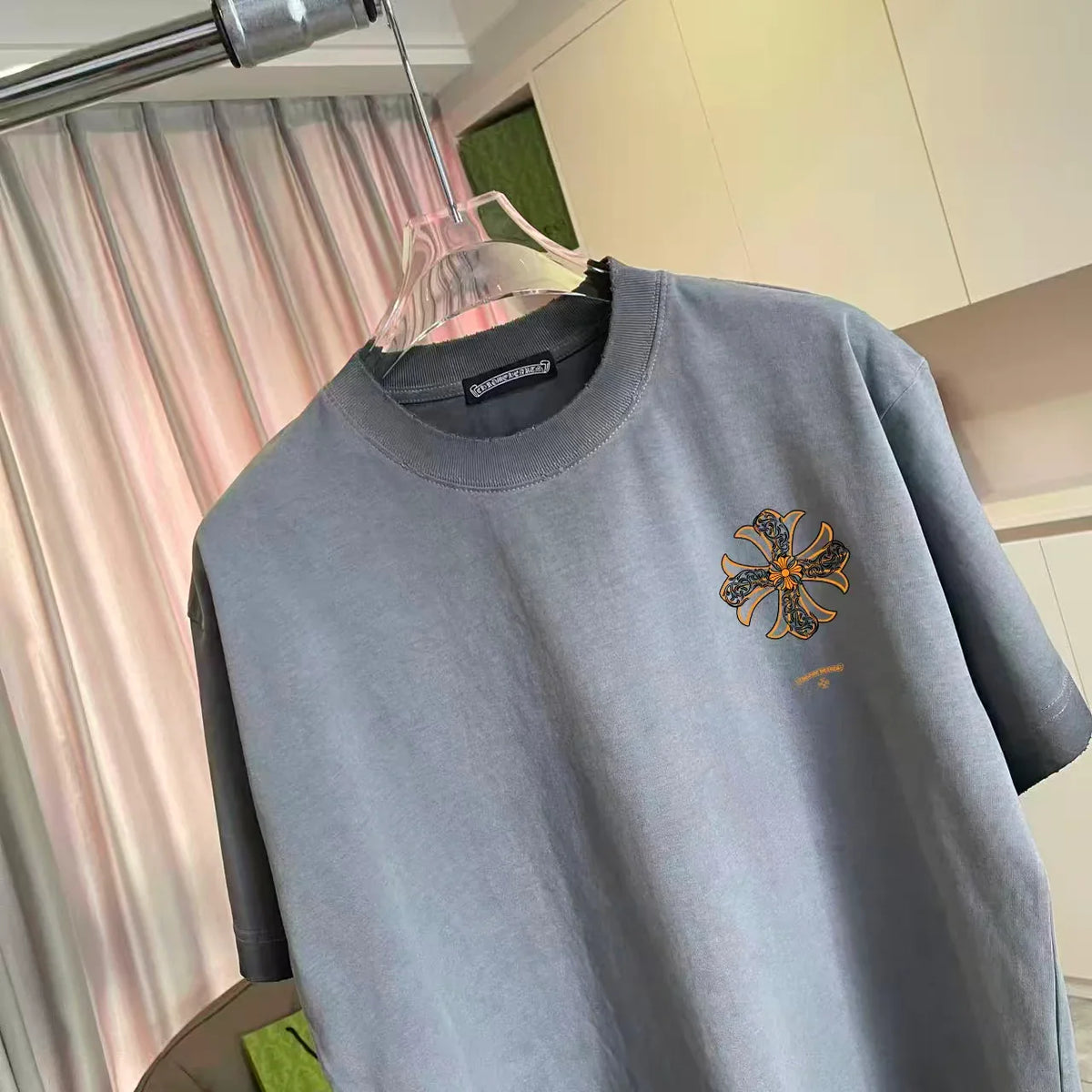 New Cross printed short sleeved T-shir