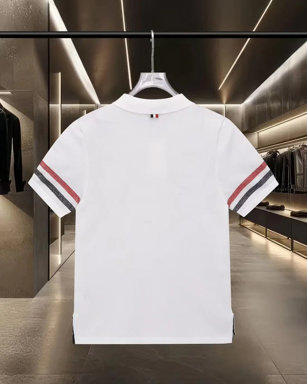 New knitted casual short sleeved polo shirt