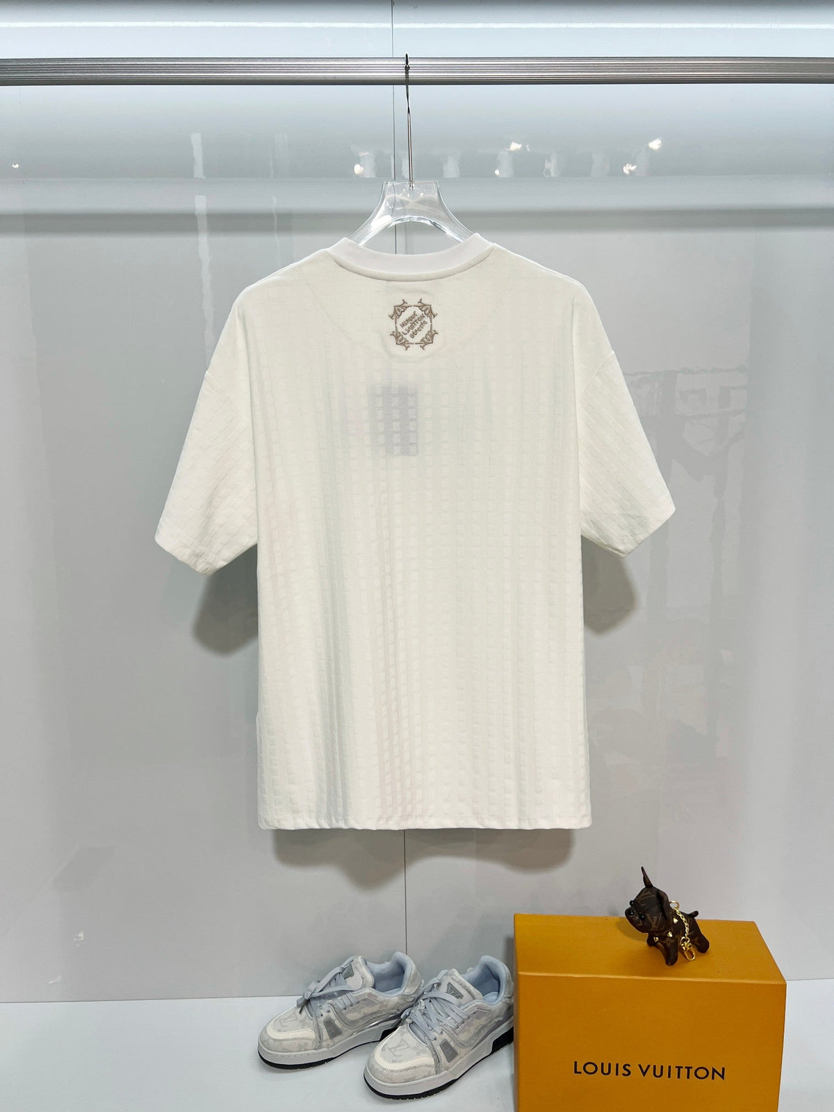 High density gold embroidered T-shirt