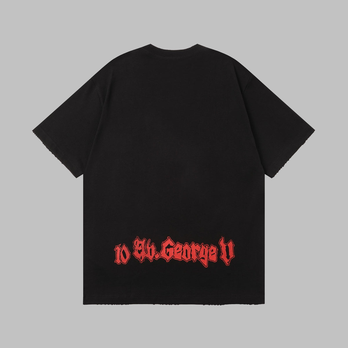 Cotton vintage stage printed short sleeved T-shirt