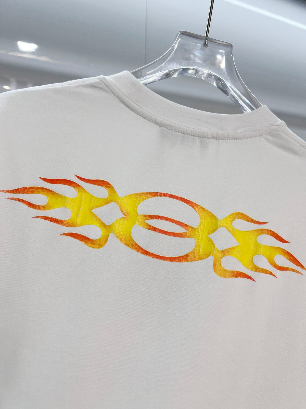 New Flame Pattern Letter T-shirt