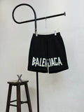 Letter printed shorts