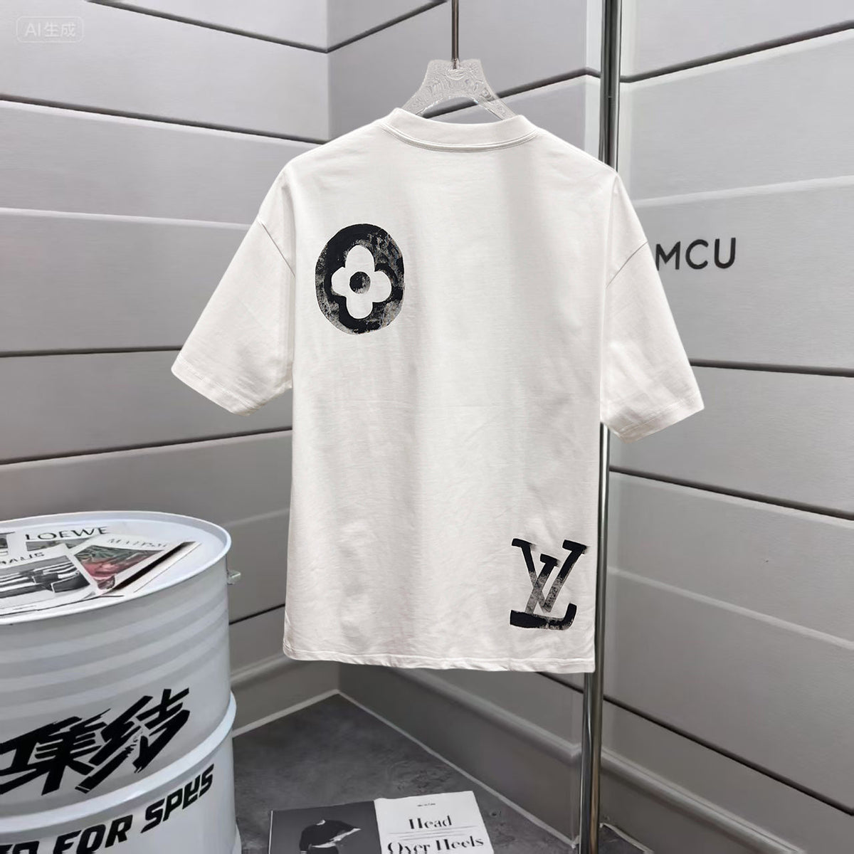 Loose hand drawn T-shirt -10