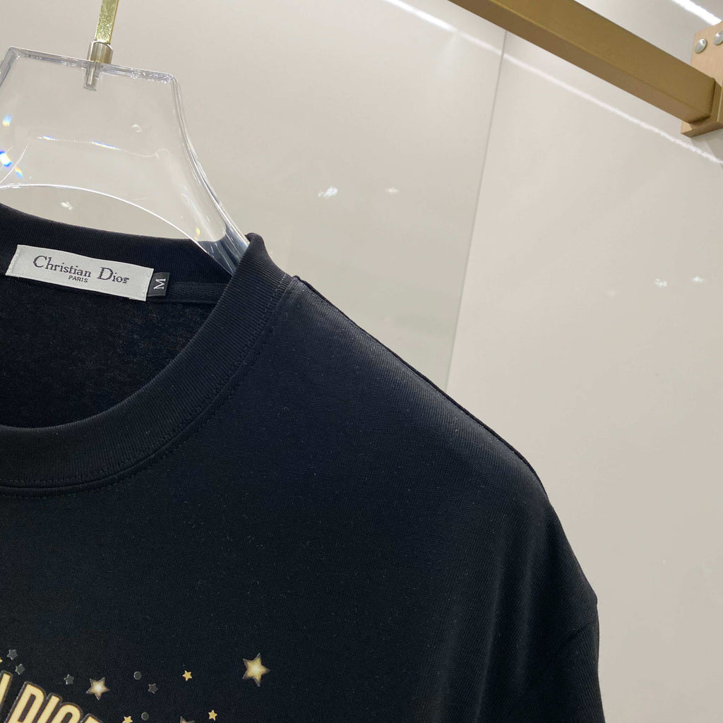 Chest sticker printed logo round neck short sleeved T-shirt 10