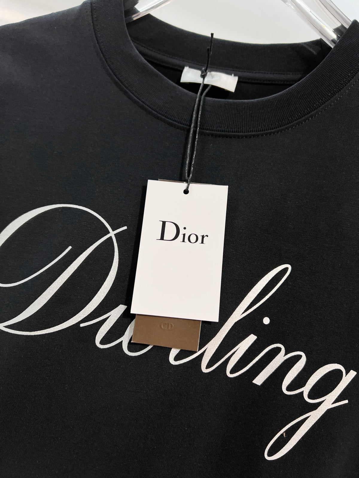 New silver letter short shirt