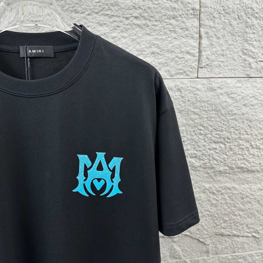Classic letter hot stamping+plush technology unisex T-shirt