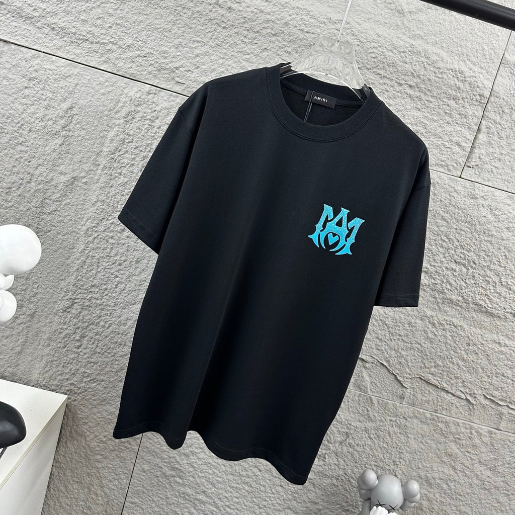 Classic letter hot stamping+plush technology unisex T-shirt