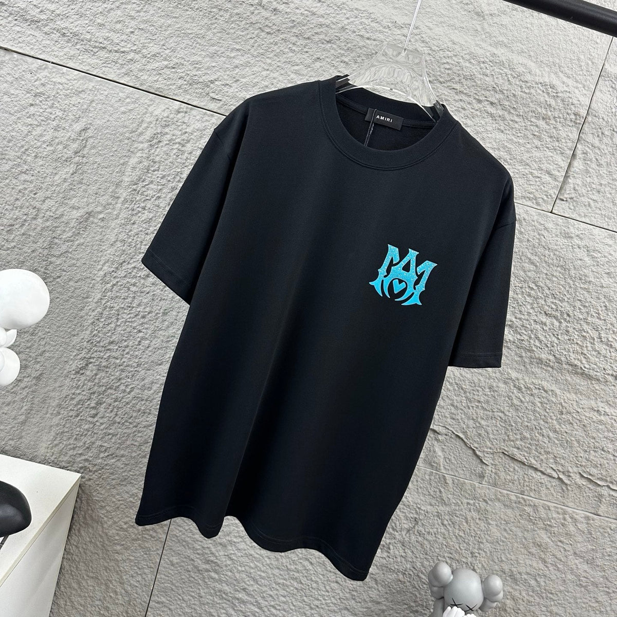 Classic letter hot stamping+plush technology unisex T-shirt