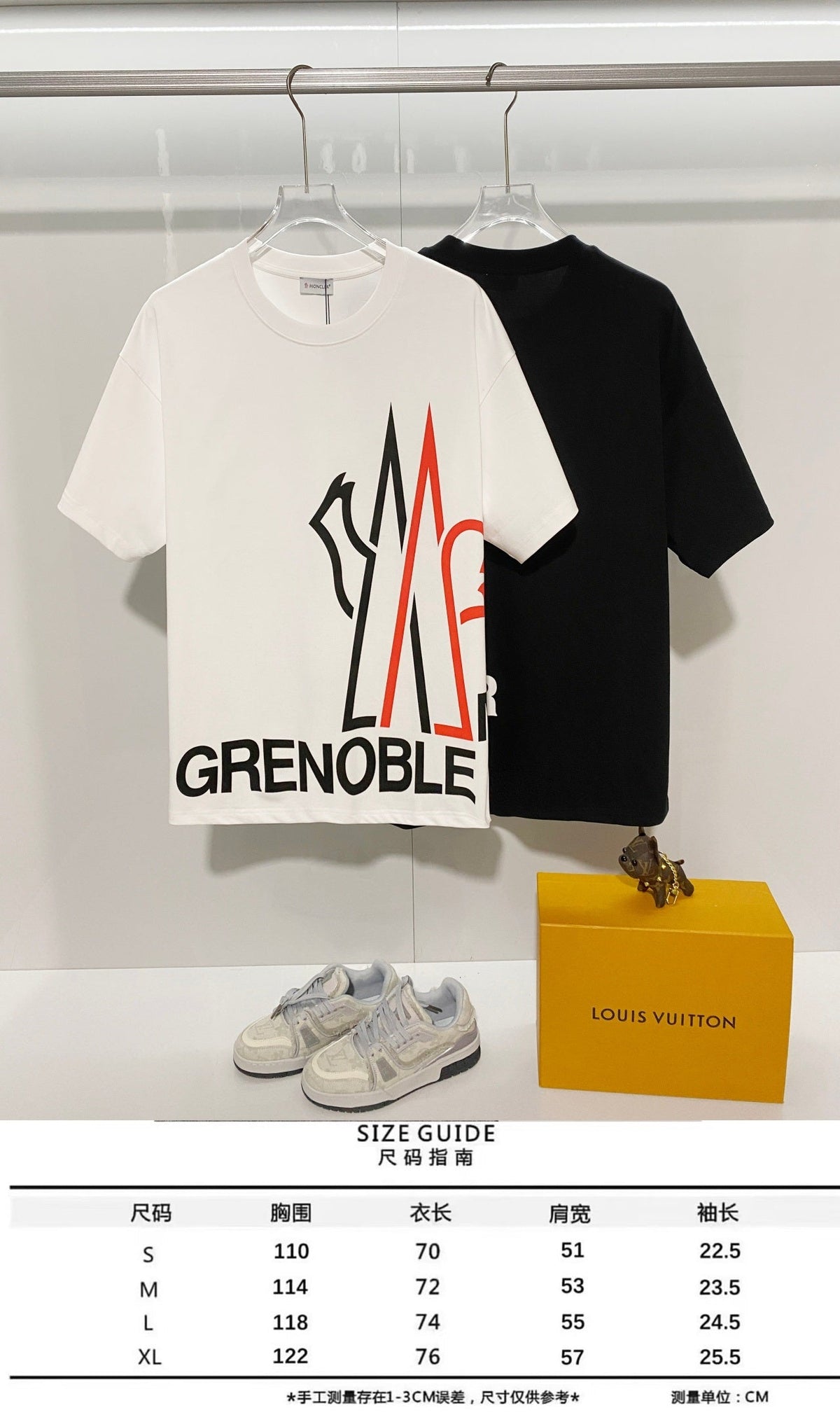 Arm Zhangzi Color blocked Round Neck T-shirt